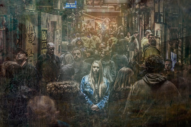 woman, alone, crowd, sad, depressed, depression, loneliness, unhappy, emotional, anxiety, grief, alone, alone, crowd, crowd, crowd, sad, sad, sad, sad, sad, depression, depression, depression, anxiety