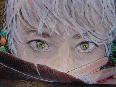 painting me with feather